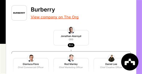 burberry organisational structure